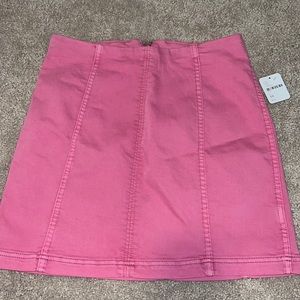 Free people modern femme denim skirt pink size 10